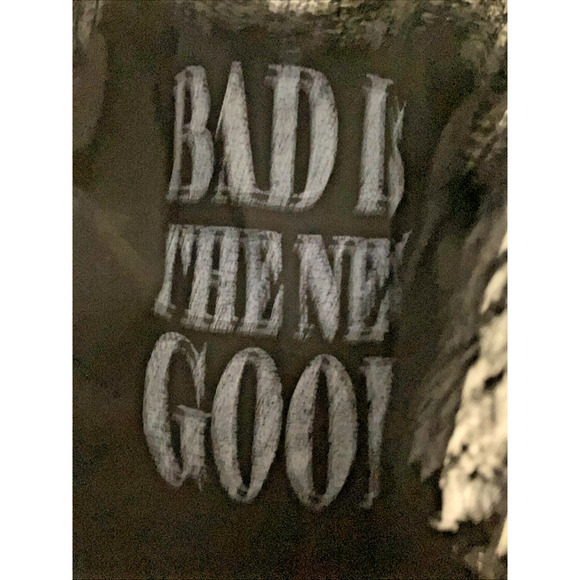 Torrid Womens Black Lace Tee Shirt Bad is The New Good Sz 2X Gothic Streetwear - Picture 4 of 7